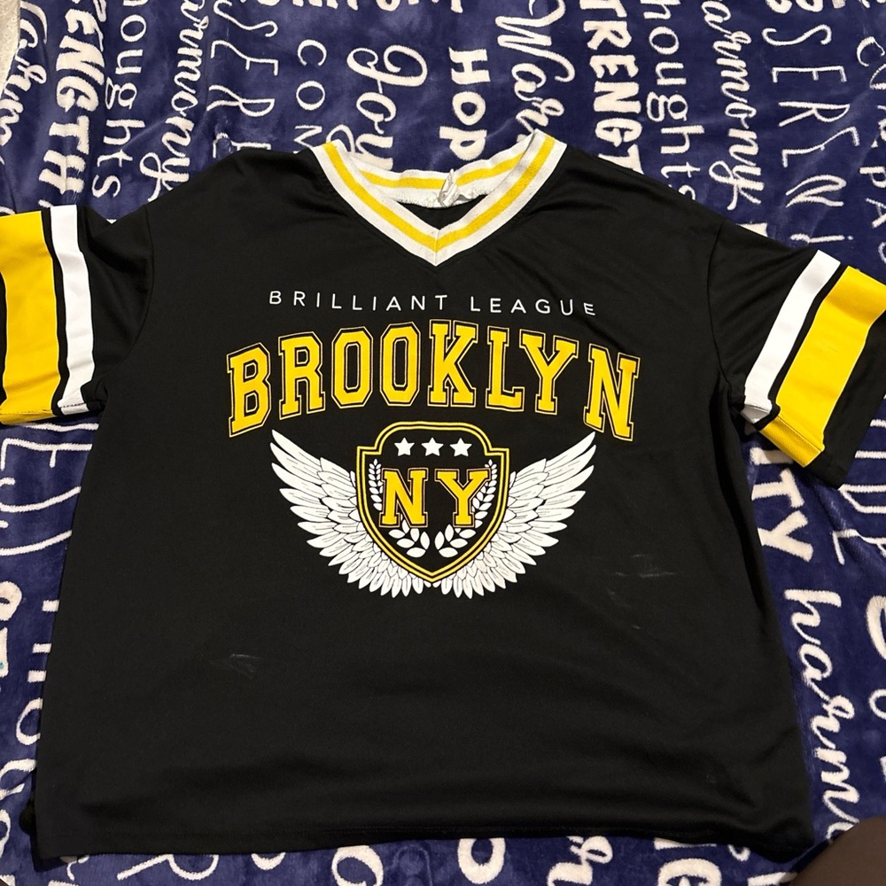 Brooklyn Cloth Black and Yellow Varsity Jersey